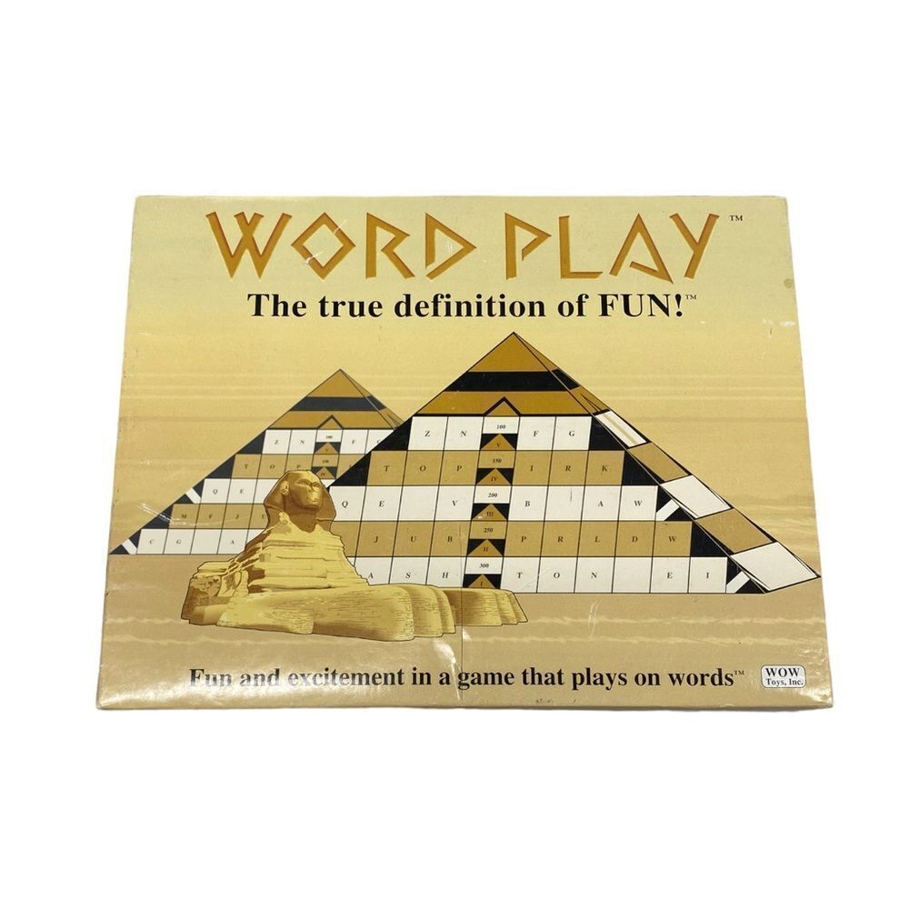 Word Play Rare 1980s Board Game Wow Toys Scrabble/Trivial Pursuit Hybrid
